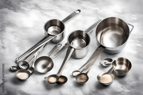 steel kitchen utensils on the table 4k HD quality photo. 