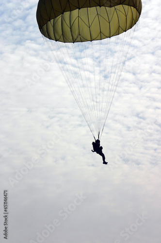 paraglider in the sky