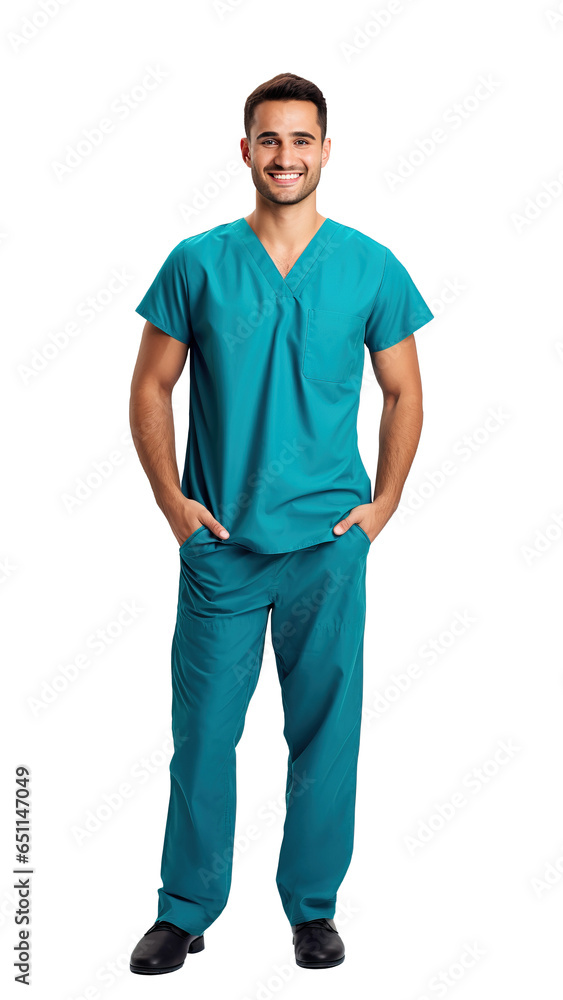 Doctor, a young man physician or intern isolated on transparent white background Doctor, a young man physician or intern isolated on transparent white background