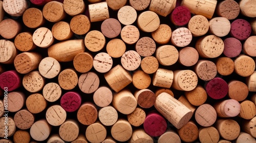 Wine corks background. Textured backdrop  wine concept