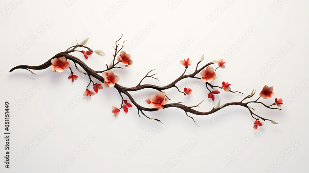 A branch with flowers