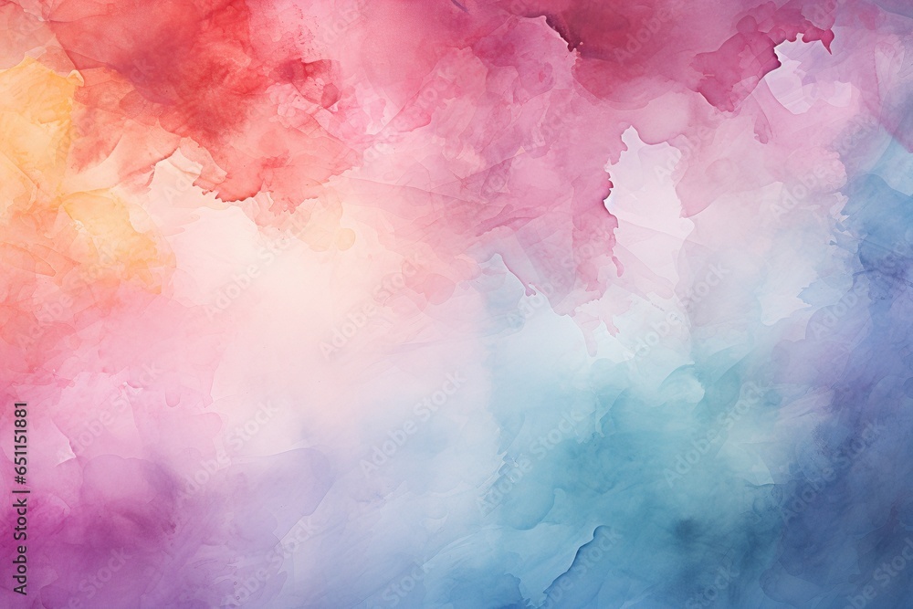 PastelDreamy Watercolor Wash Background Texture Evokes Serenity with Soft, Ethereal Blends of Pastels and Subtle Transitions