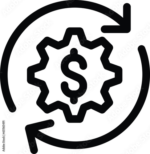 cost optimization icon vector