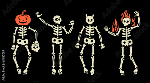 Fotografie, Tablou Set of various Skeleton