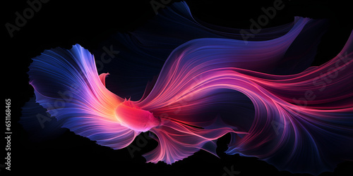 pink and blue waves on a Subtle Colorful Smoke Background Fractal Flames spark the imagination Ai Generative