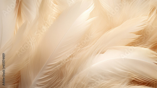 Closeup  white feathers background for peace  spirituality  religion and hope.