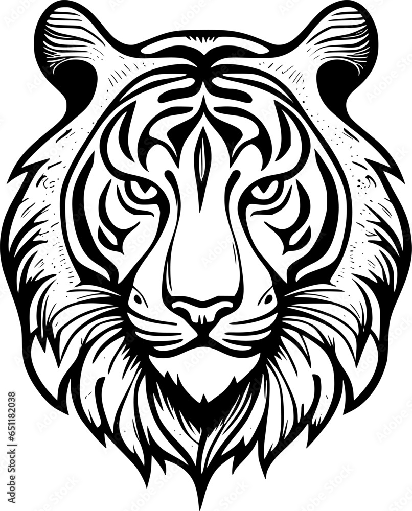 tiger face cartoon tiger face cartoon