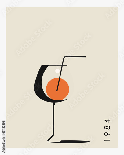 Retro style coctail