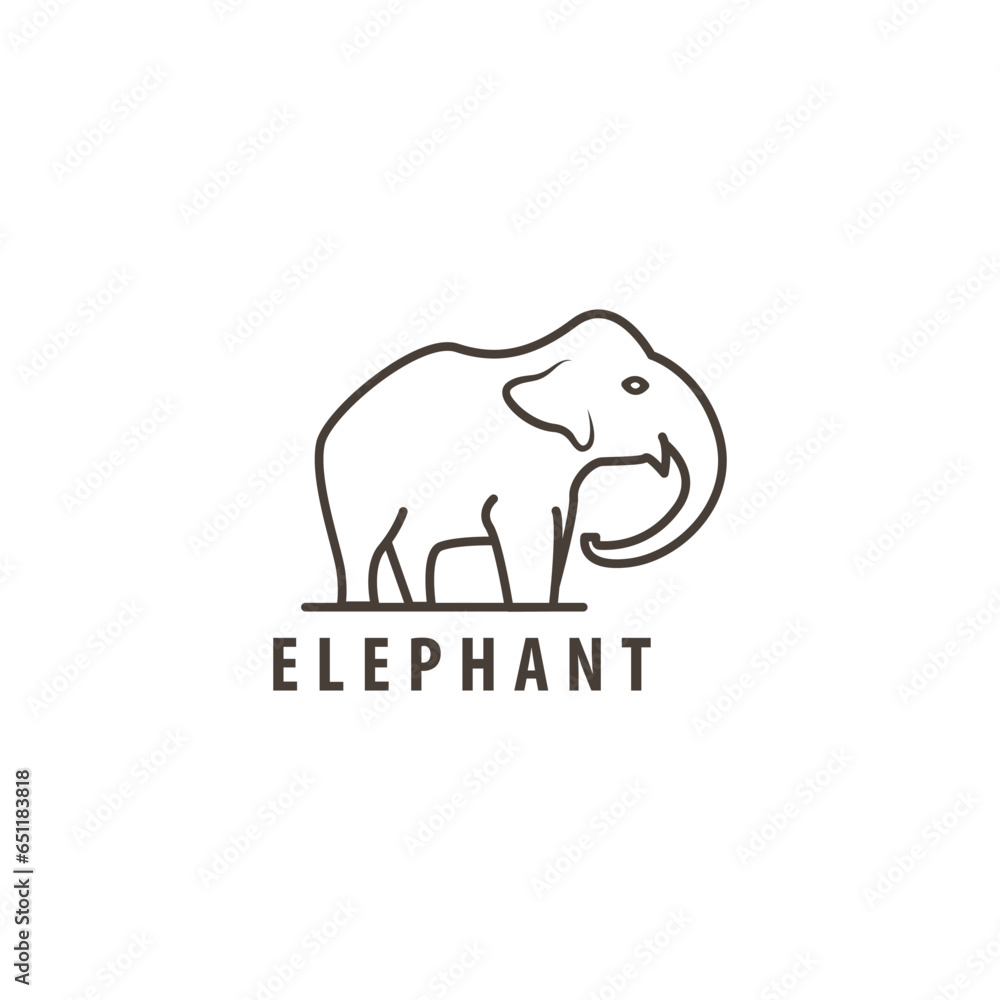 elephant animal element logo