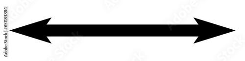 Straight long double vector arrow icon 