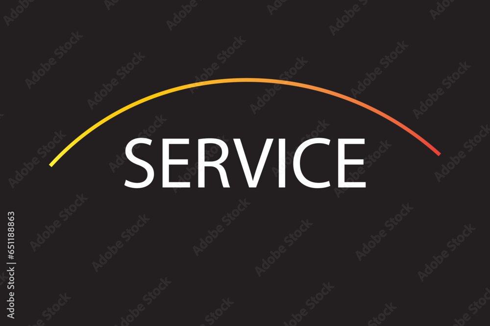 Fototapeta premium Service Design .Customer Service and Support - Outline Flat Vector Illustration.