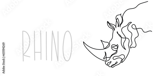 illustration of a rhino