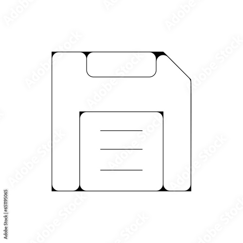 picto logo icones et symbole disquette stockage fin