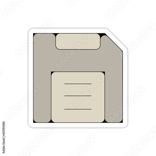 picto logo icones et symbole disquette stockage fin couleur relief