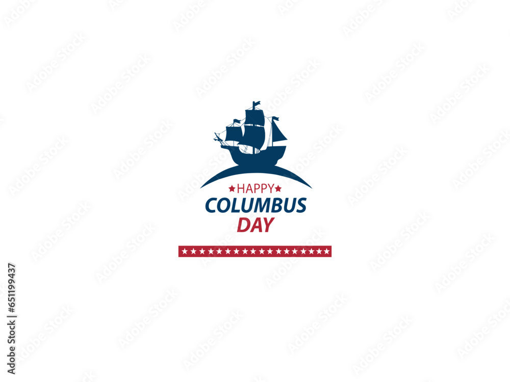 Vector illustration Columbus Day.