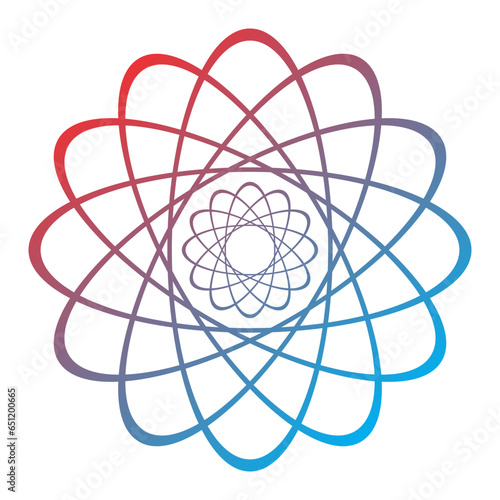 Mandala geomatric logo symbol