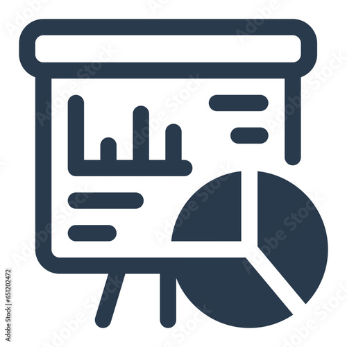 Informative Presentation for STEM vector icon