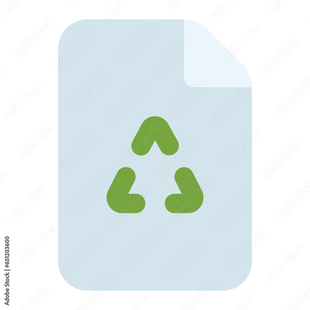paper recycle icon for illustration