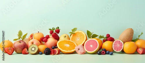Date fruit on a isolated pastel background Copy space