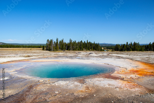 Opal Pool Midway Geyser Basin in Yellowstone Natinal Park USA