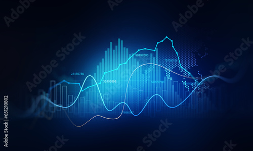 Photos Analysis finance graph and market chart investment