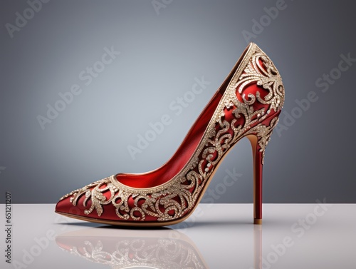 Modern Indian Beauty Exudes Elegance in Chic Pumps for Luxury Shoe Brand's Commercial