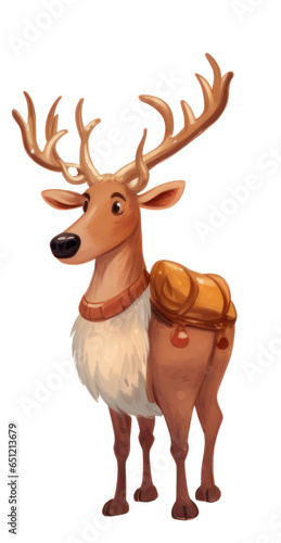 Christmas Element for decoration. Reindeer. ai generated. © wasan