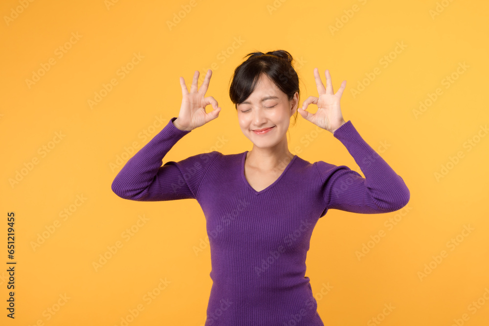 Radiant young woman in her 30s, exuding confidence and positivity. A beautiful portrait of a cheerful, agreeable, and stylish lady. Radiant young woman in her 30s, exuding confidence and positivity. A beautiful portrait of a cheerful, agreeable, and stylish lady.