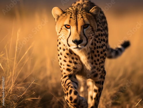 Graceful Cheetah on the Prowl © Niko