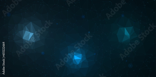 Low polygon shapes, blue background, dark, triangles mosaic, creative technology Background, templates vector design