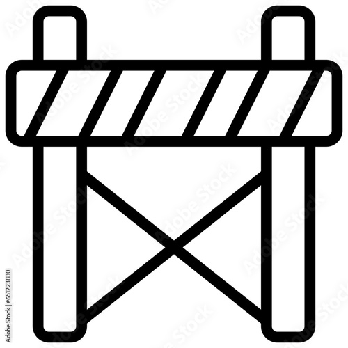 Forbidden area filled outline icon,linear,outline,graphic,illustration