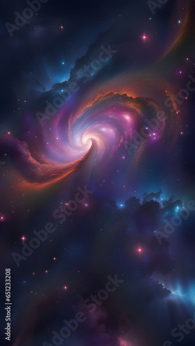 Spiral galaxy wallpaper background.