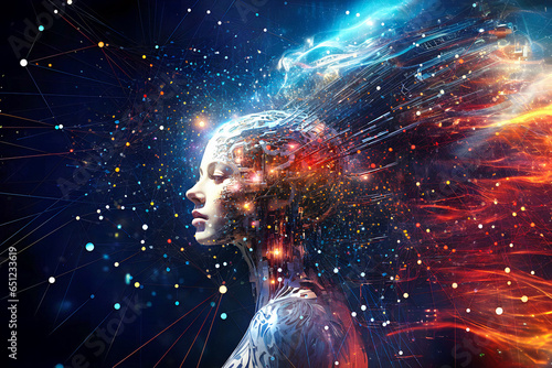 Android Odyssey: Exploring the Virtual Universe - Artificial Intelligence in the Cosmos: A Futuristic Journey - Virtual Woman in a Data Cosmos: Cloud Computing Realities