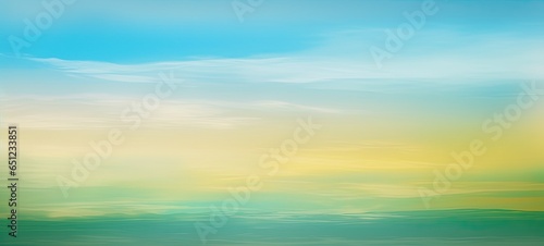 Blurred painting of a sunset with clouds and water © javier