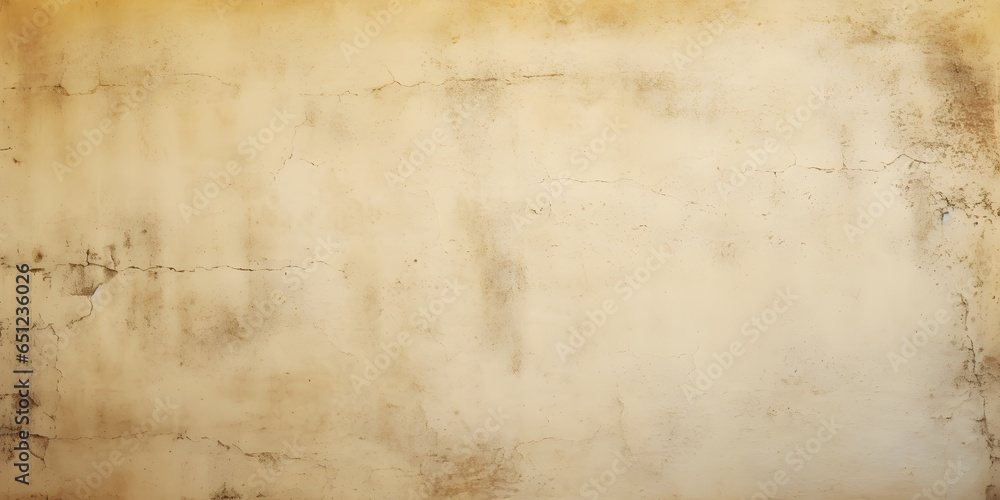 Colour old concrete wall texture background. Close up retro plain cream color cement wall background texture. Design paper vintage parchment element - obrazy, fototapety, plakaty 