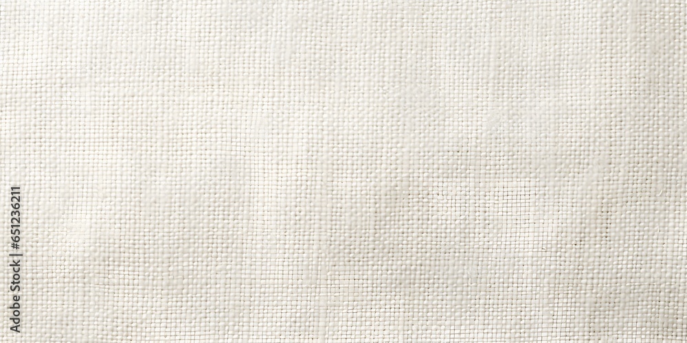 Fabric canvas woven texture background in pattern light white color blank. Natural gauze linen, carpet wool and cotton cloth textile textured as clean empty for decoration text. Grey sack material - obrazy, fototapety, plakaty 