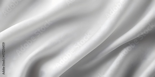 Fabric canvas woven texture background in pattern light white color blank. Natural gauze linen, carpet wool and cotton cloth textile textured as clean empty for decoration text. Grey sack material