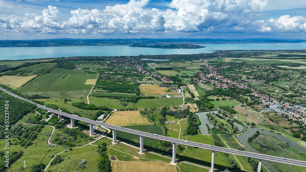 view of balaton in the summer