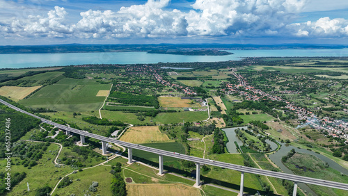 Obraz na płótnie view of balaton in the summer w salonie