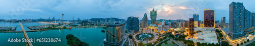 Panorama of Macau City photo