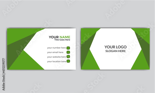 clean business card design.
Professional simple business card.
Double sided business card template.