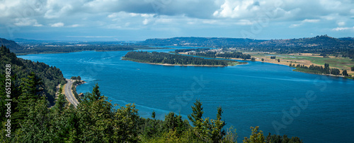 Columbia River Viewed from Vista House, Oregon, USA