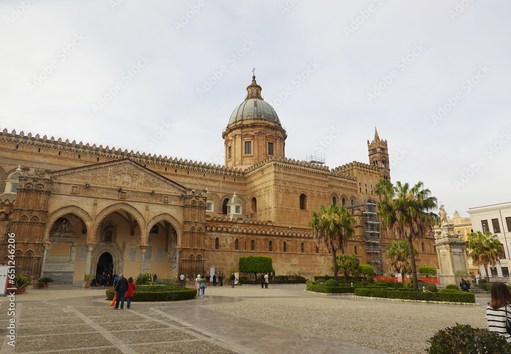 Piazza Pretoria, a square in the center of Palermo, Sicily, Italy	