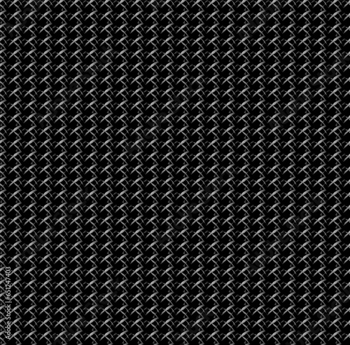 Vector abstract pattern in the form of a metal lattice on a black background