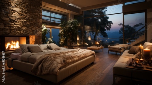 Create a cozy bedroom in a villa © Dushan