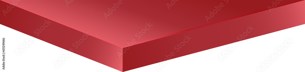 Obraz premium Triangle podium red color.