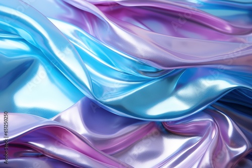 Wallpaper Mural Blue and Purple Holographic Foil Elegance, a Dazzling Texture Background Infused with Futuristic Shimmer and Mesmerizing Iridescent Brilliance Torontodigital.ca