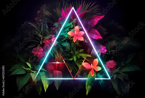 Perceptive Neon Triangle in Tropical Twilight photo