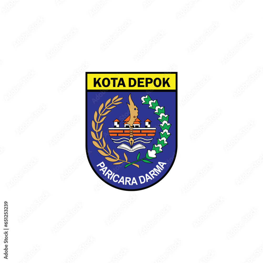 Fototapeta premium symbols of coty in indonesia