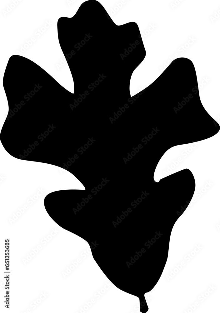 Tree leaf, manually traced and highly detailed vector silhouette Tree leaf, manually traced and highly detailed vector silhouette